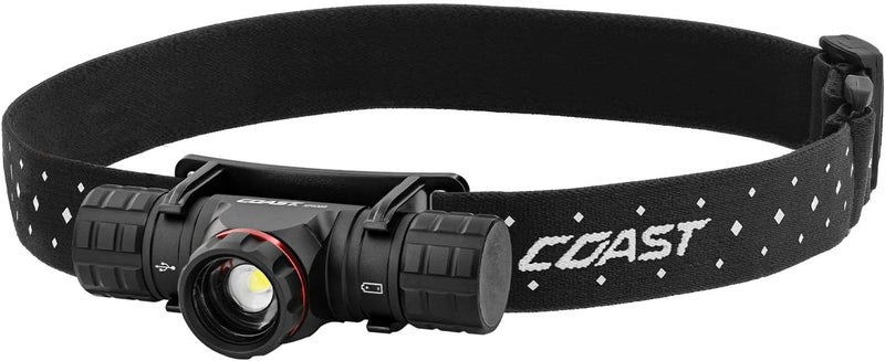 Coast XPH30R 1200 Lumen USB-C Rechargeable Dual Power Headlamp with Twist Focus Beam and Magnetic Base - Image 1